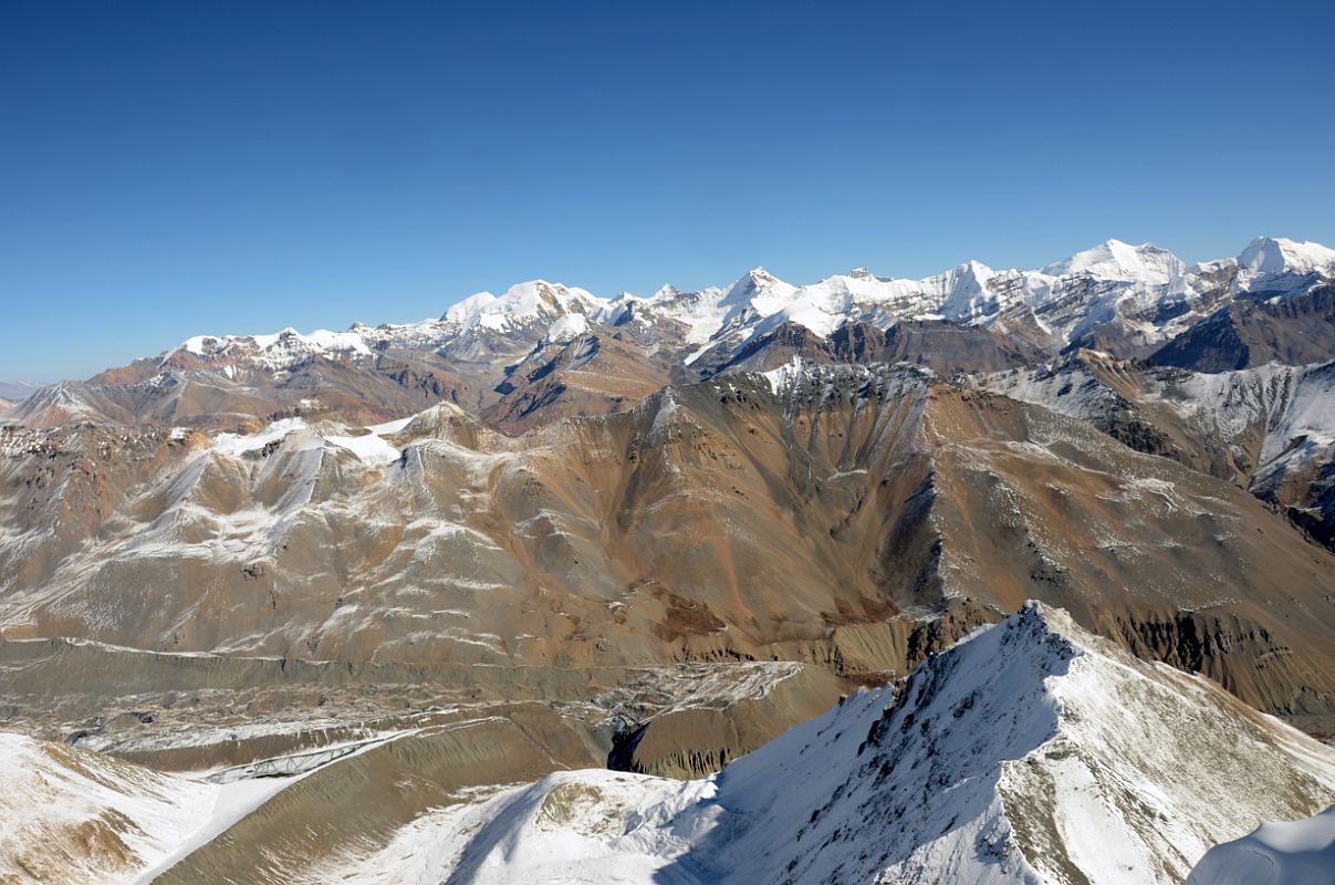 18 Khumjungar, Chhib Himal, Amotsang, Lugulu, Chako To The North From Chulu Far East Summit Panorama 